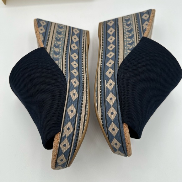 LUCKY BRAND Navy Marilynn Platform Wedge Sandals | Size 9 - Picture 9 of 14